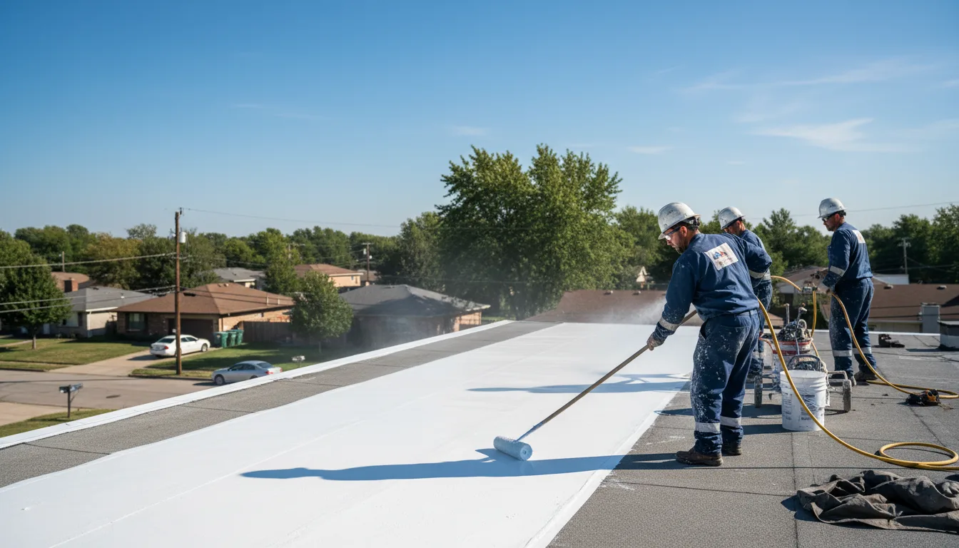 Commercial roof coating in Freedom, IN near me